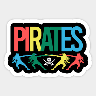 Pirates retro Sticker